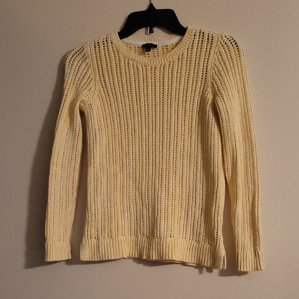 Talbots Women's Light Yellow Knit Sweater
